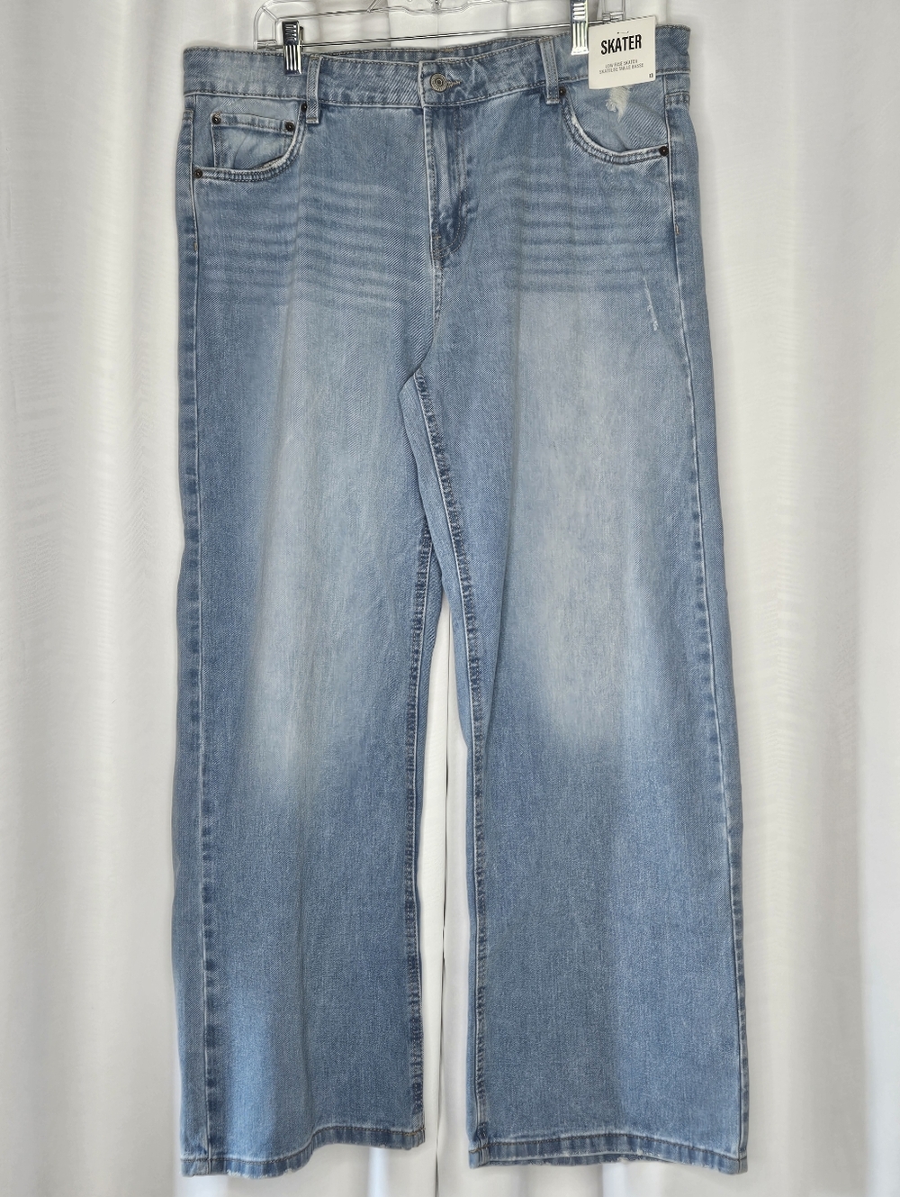 refuge DENIM SKATER rigid wide leg size 13 junior
